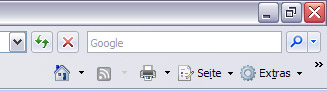 Suchfenster im Internet Explorer 7